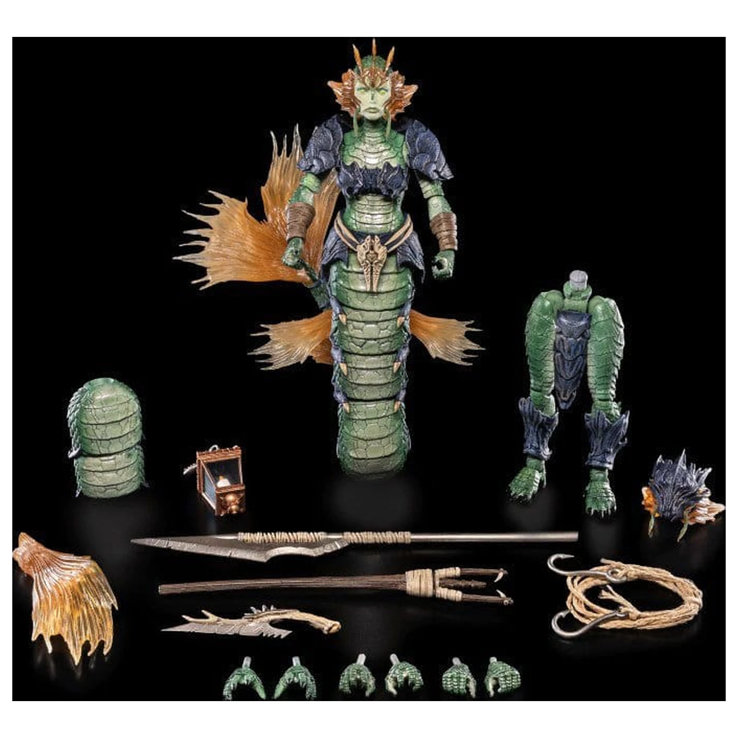 Mythic Legions: Dawns of Discovery akčná figúrka Sireyn Opalscale Deluxe produktová fotografia