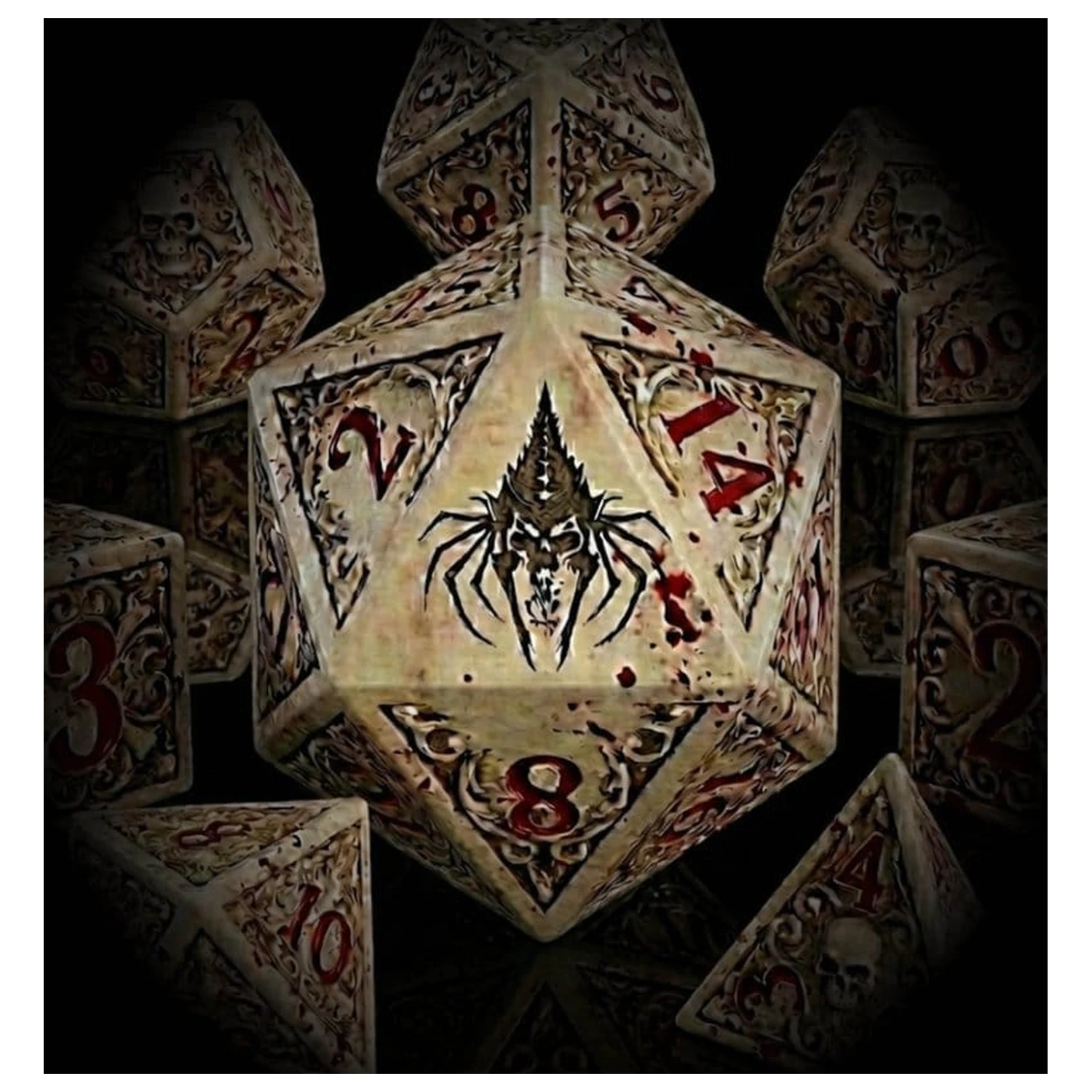 Mythic Legions súprava kociek Necronominus produktová fotografia