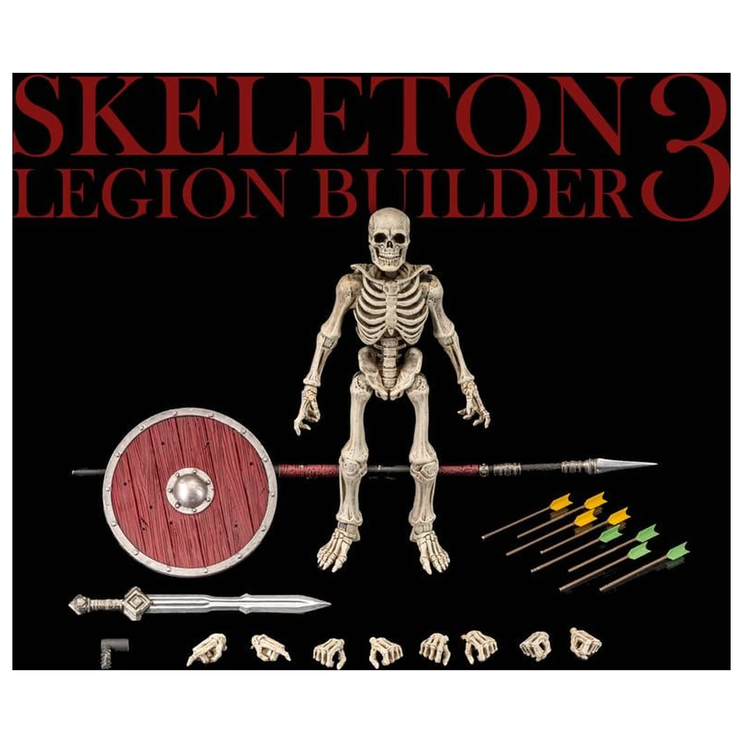Mythic Legions: Reinforcement 3 Akčná figúrka Skeleton Legion Builder 3 produktová fotografia