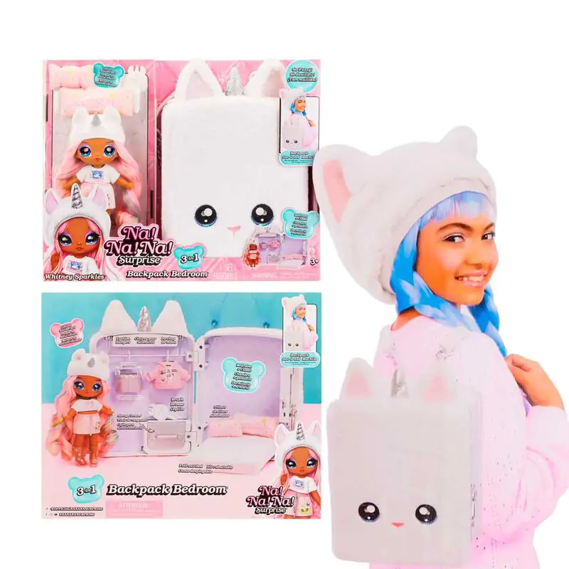 Na! Na! Na! Surprise Whitney Sparkles mini ruksak playset + bábika produktová fotografia
