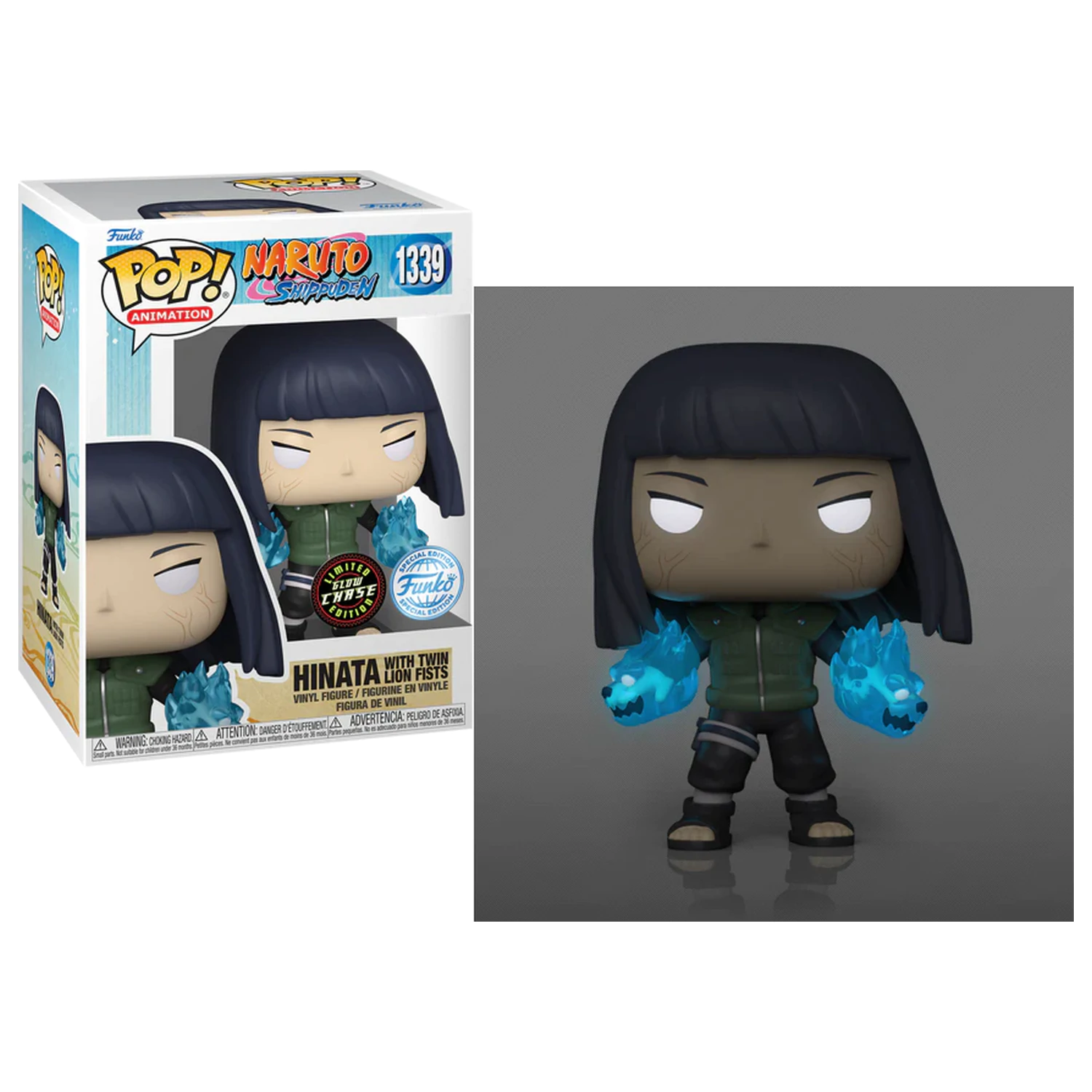 Naruto Funko POP Animation N° 1339 Hinata with Chase (GW) produktová fotografia