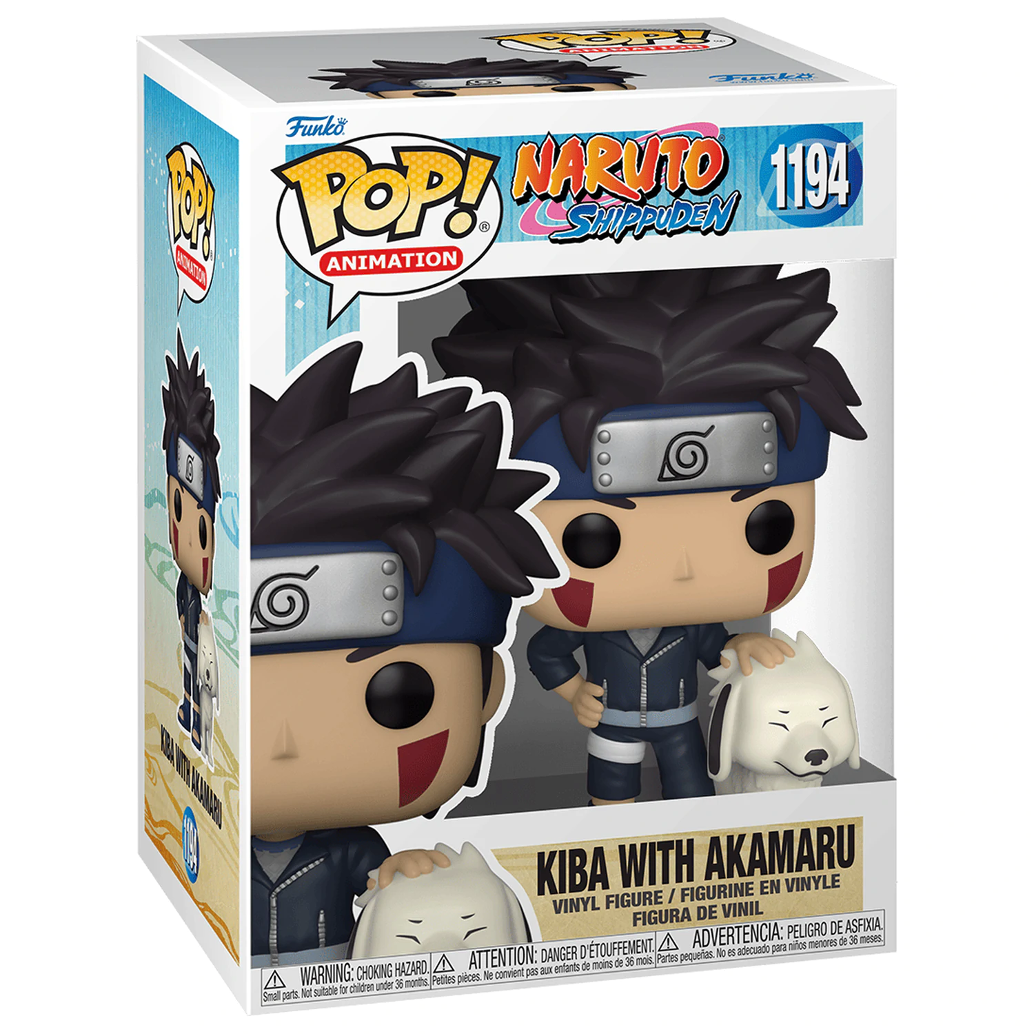 Naruto POP! Animation vinylová figúrka Kiba w/Akamaru 9 cm produktová fotografia