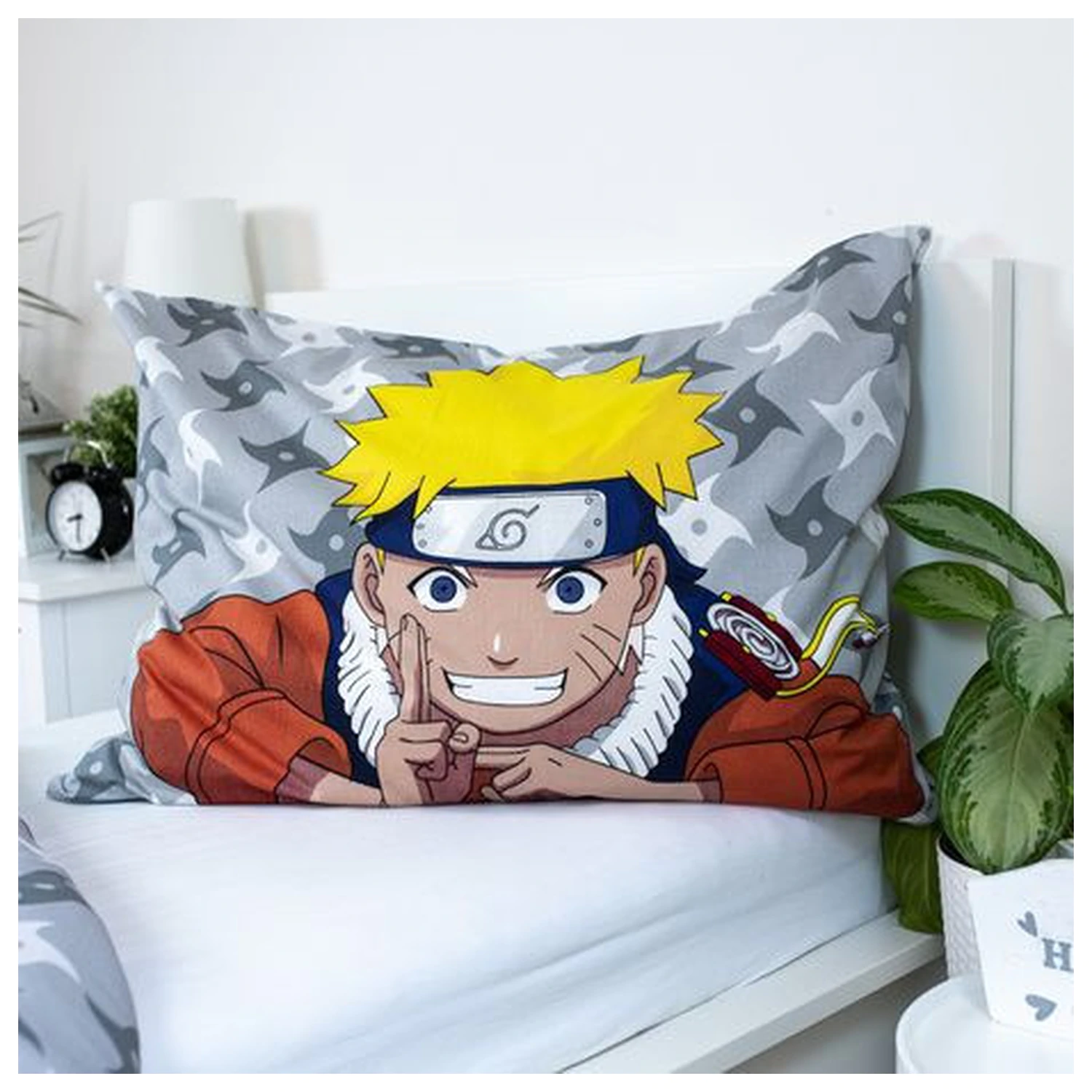 Naruto sivý obliečka na perinu produktová fotografia