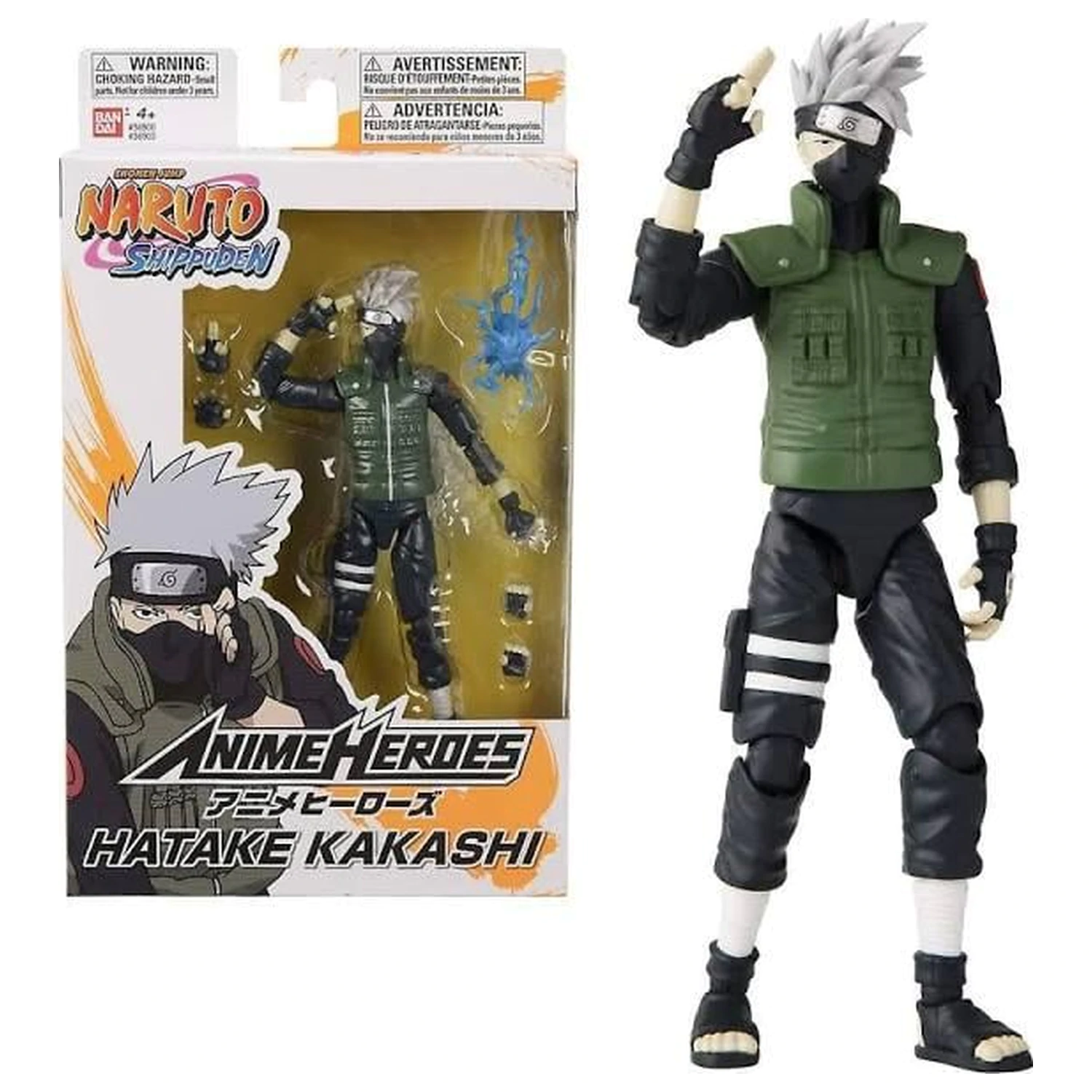 Naruto Hatake Kakashi Figure Anime Heroes 17 cm produktová fotografia