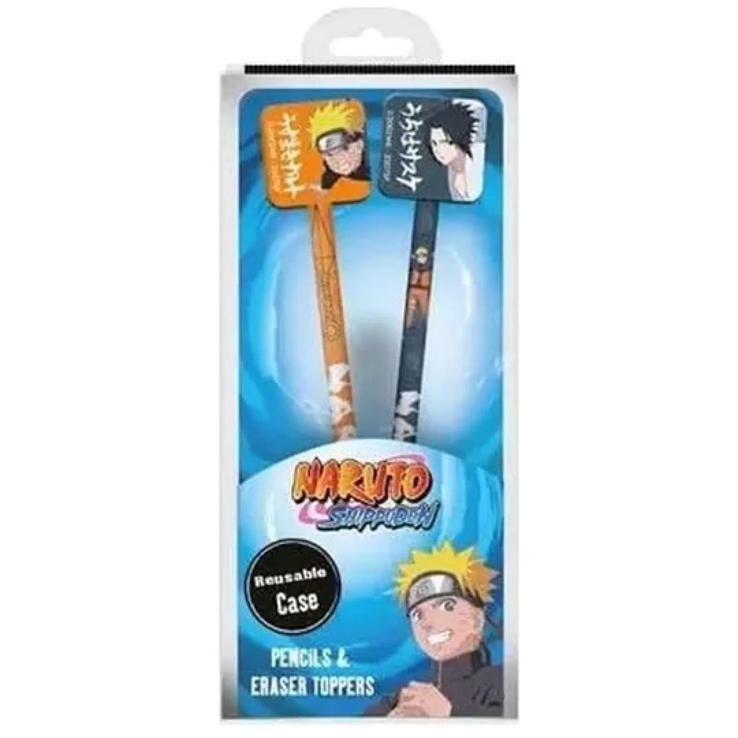 Naruto ceruzky s nástavcami Naruto & Sasuke produktová fotografia