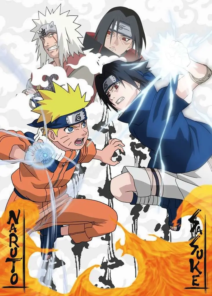 Naruto skladačka Naruto vs. Sasuke (1000 kusov) termékfotó