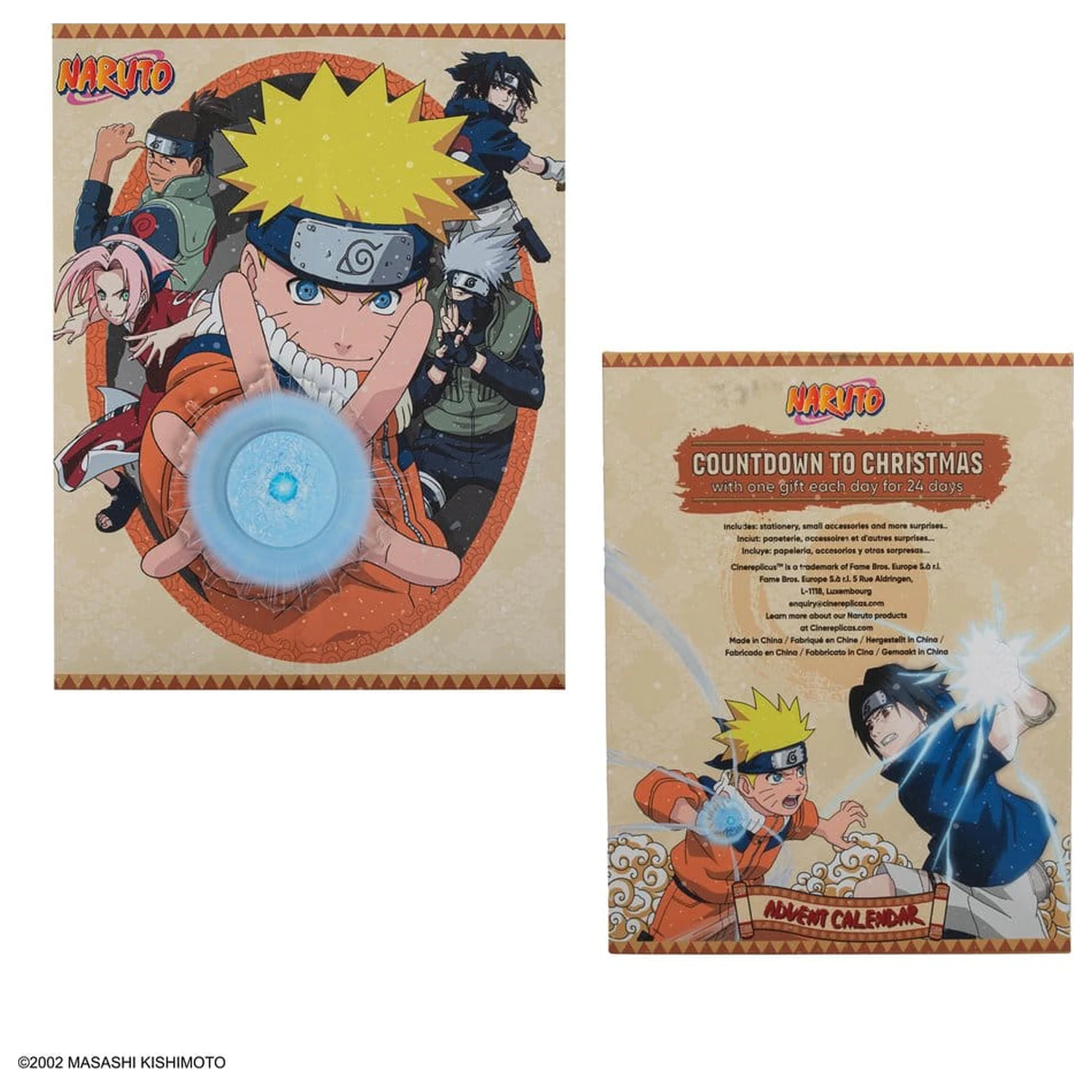 Naruto Adventný kalendár Rasengan 2026 produktová fotografia