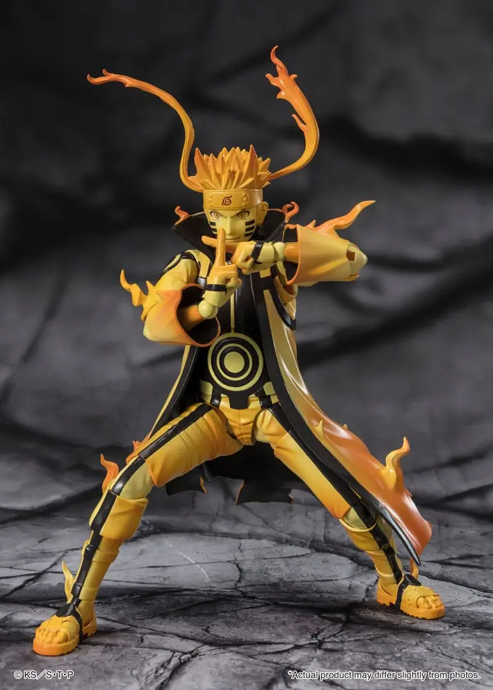 Naruto S.H. Figuarts Akčná figúrka Naruto Uzumaki (Kurama Link Mode) - Courageous Strength That Binds - 15 cm produktová fotografia
