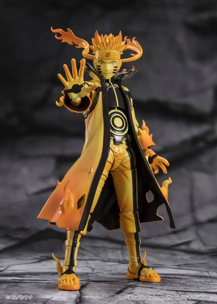 Naruto S.H. Figuarts Akčná figúrka Naruto Uzumaki (Kurama Link Mode) - Courageous Strength That Binds - 15 cm produktová fotografia