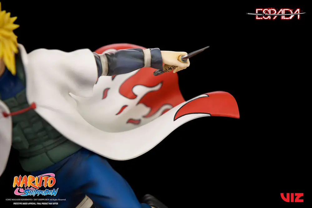 Naruto Shippuden PVC Statue 1/8 Minato Namikaze Vs Nine Tailed Fox 41 cm termékfotó