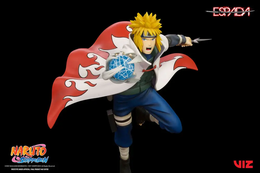 Naruto Shippuden PVC Statue 1/8 Minato Namikaze Vs Nine Tailed Fox 41 cm termékfotó