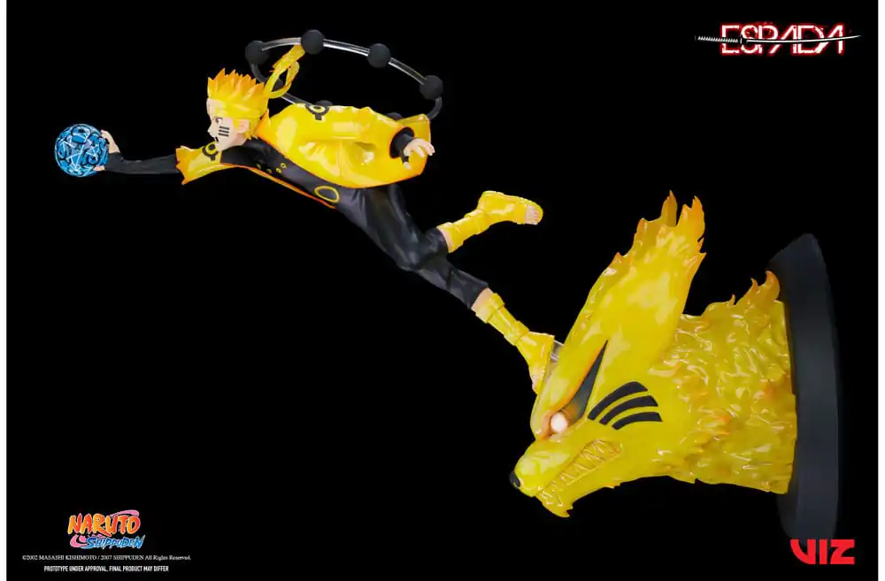 Naruto Shippuden PVC Magnet Statue 1/8 Naruto Uzumaki & Kurama 28 cm termékfotó