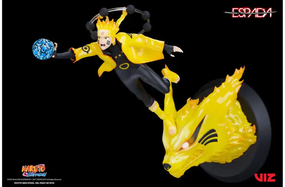 Naruto Shippuden PVC Magnet Statue 1/8 Naruto Uzumaki & Kurama 28 cm termékfotó