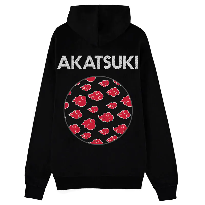 Naruto Shippuden Akatsuki Symbols mikina s kapucňou na zips produktová fotografia