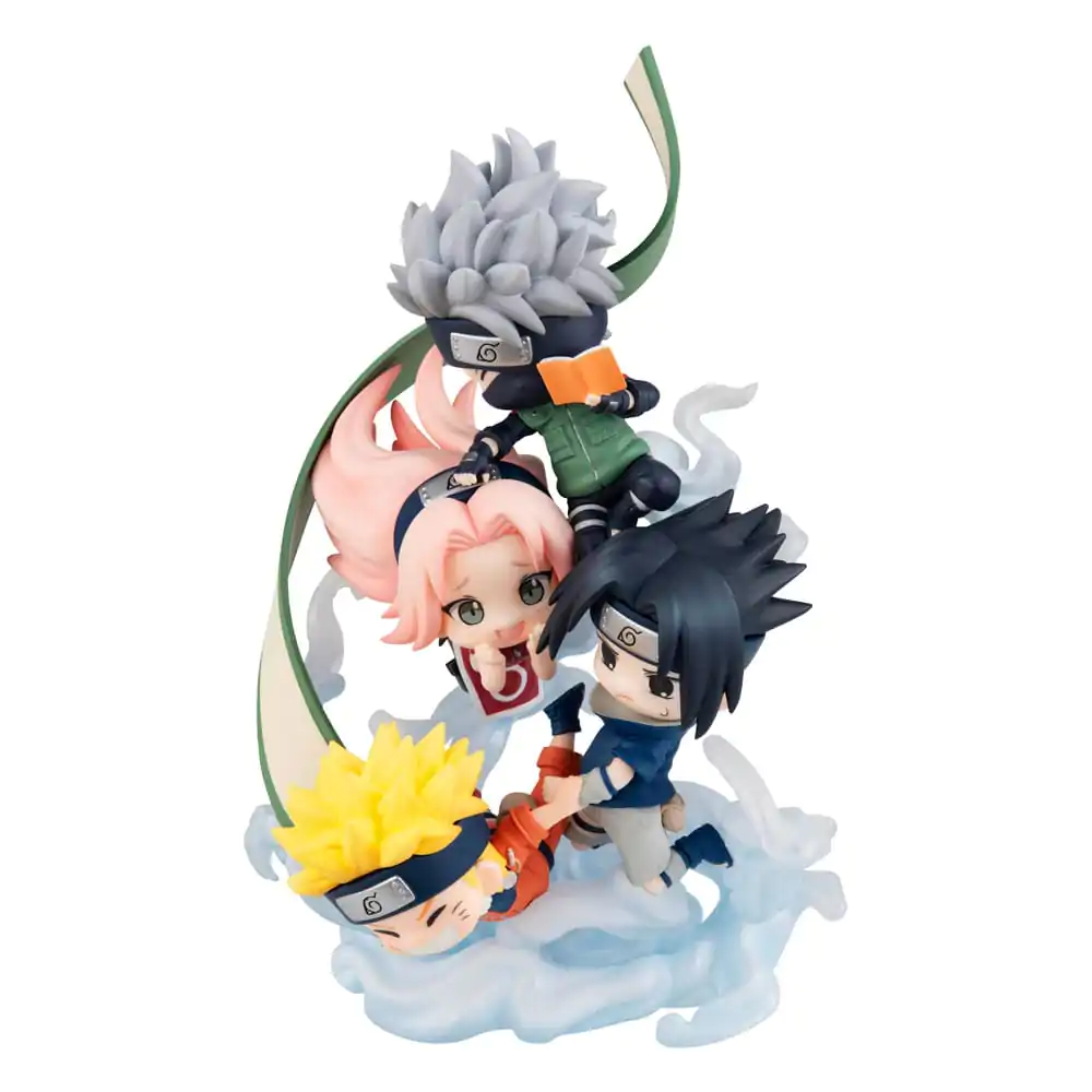 Naruto Shippuden FigUnity PVC Mini Figúrka Gather here, Team 7 13 cm termékfotó