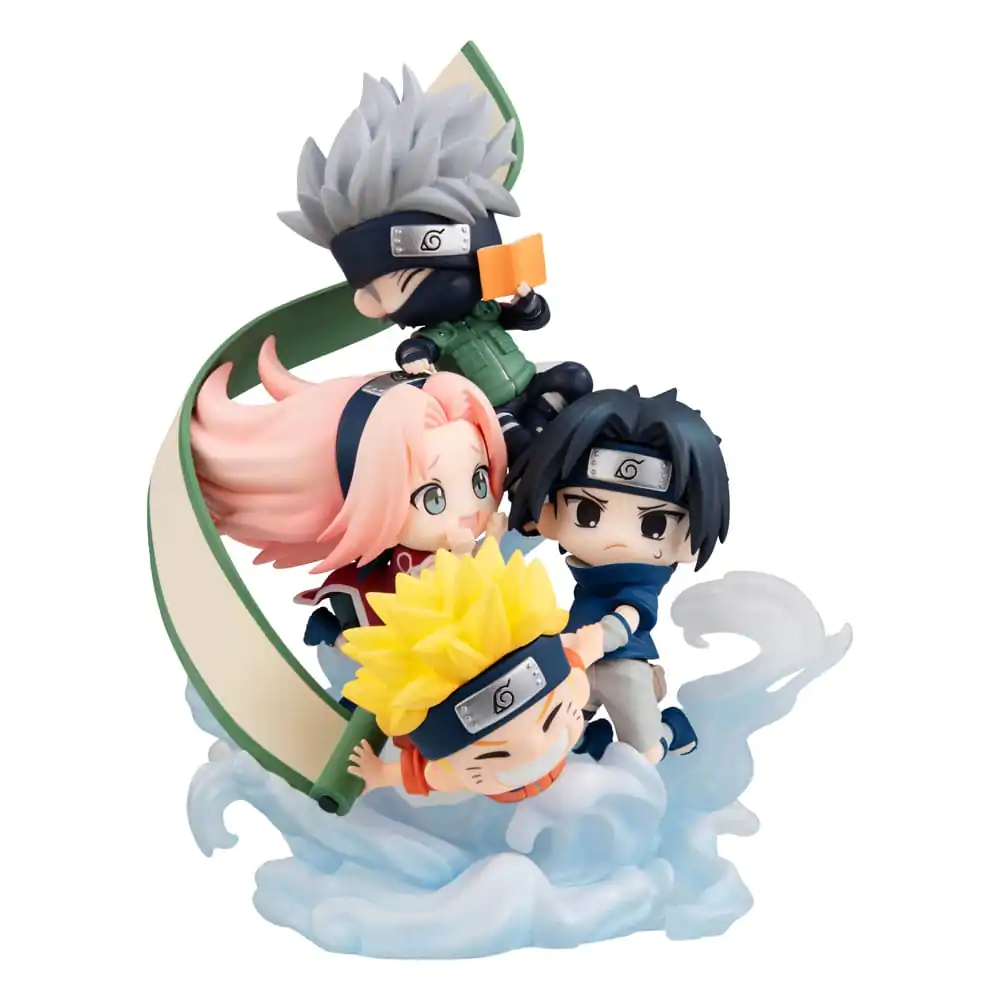 Naruto Shippuden FigUnity PVC Mini Figúrka Gather here, Team 7 13 cm termékfotó