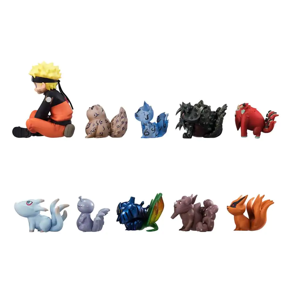 Naruto Shippuden Gaiden G.E.M. Series PVC Socha Naruto Uzumaki a Biju Sada 7 cm produktová fotografia