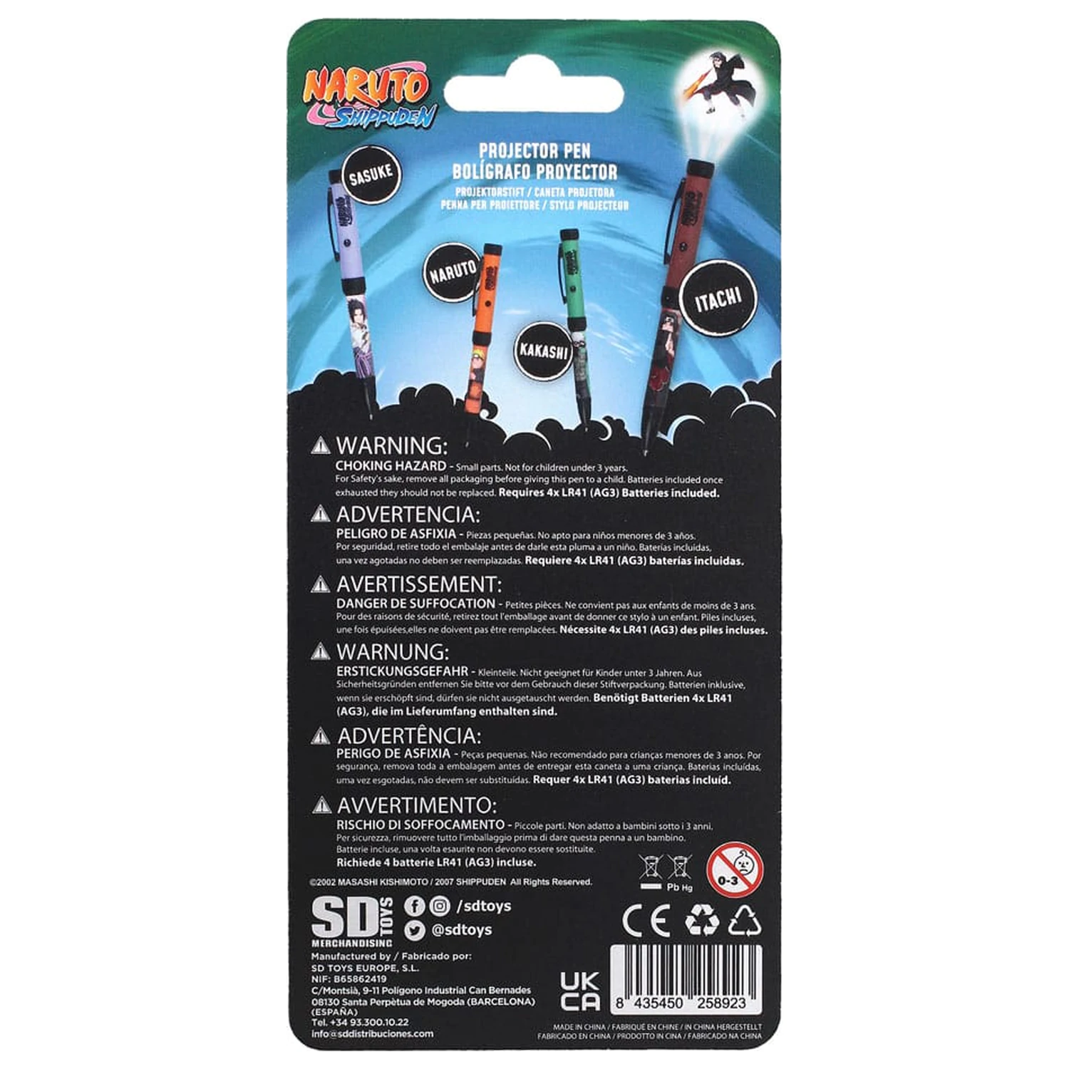 Naruto Shippuden pero so svetelným projektorom Itachi produktová fotografia