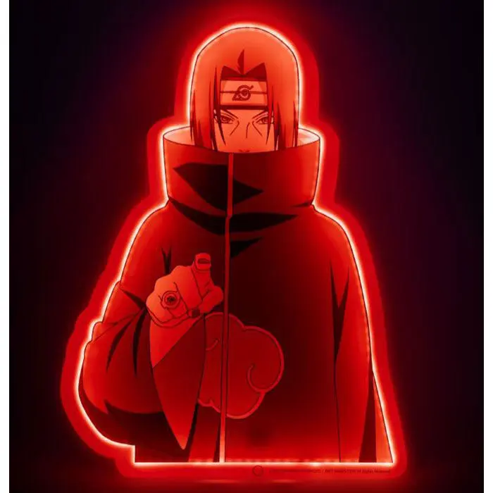 Naruto Shippuden LED svetelná stenná lampa Itachi Uchiha 40 cm termékfotó