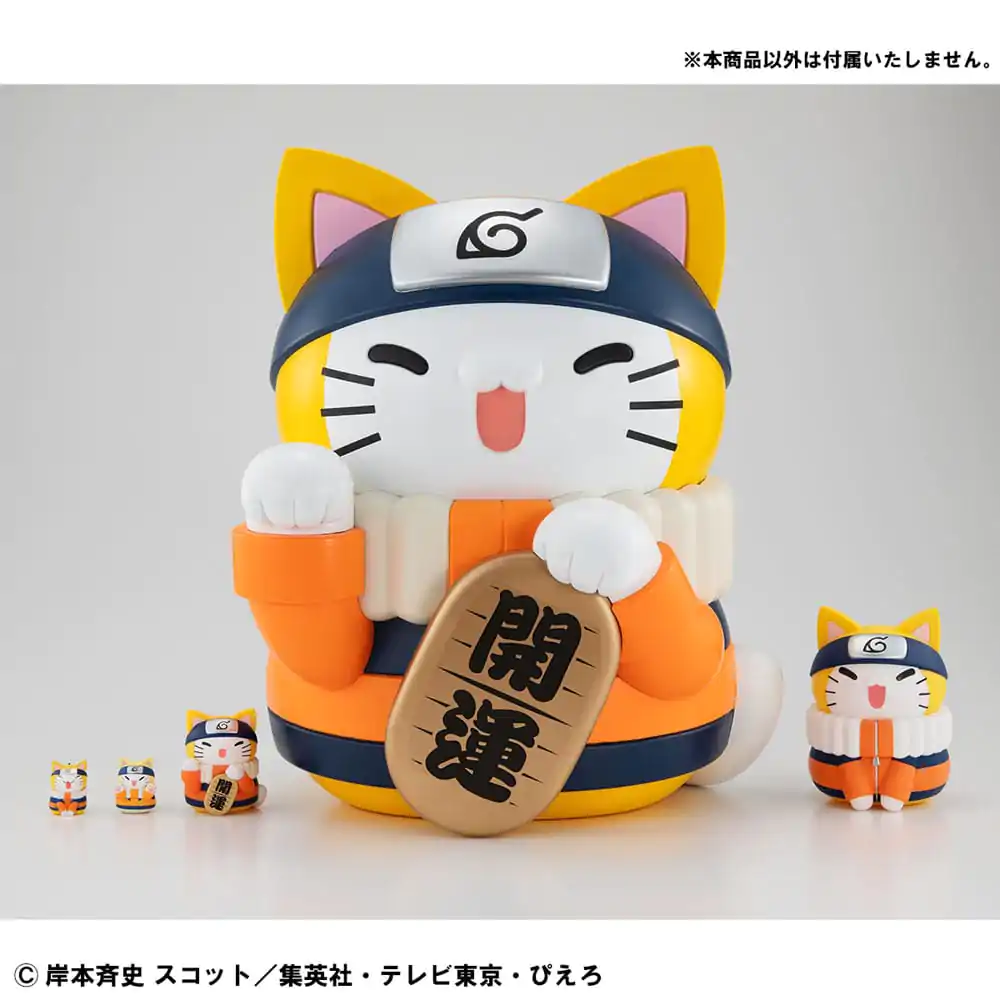 Naruto Shippuden Mega Cat Project Nyanto! The Big Nyaruto Series zberateľská figúrka Nyaruto Fortune Cats Giant Ver. 34 cm produktová fotografia