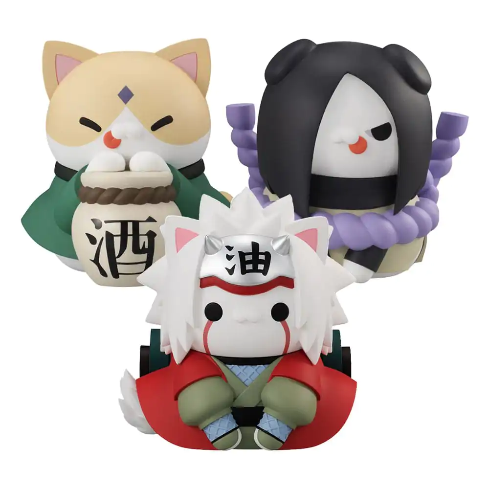 Naruto Shippuden Mega Cat Project Zberateľské figúrky Nyanto! The Big Nyaruto Series The Sannin Set 10 cm (s darčekom) produktová fotografia