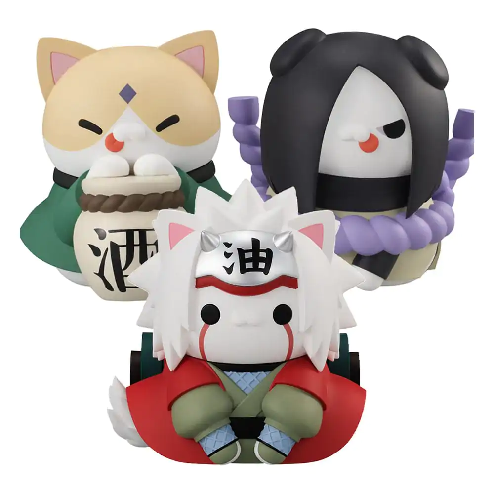 Naruto Shippuden Mega Cat Project Zberateľské figúrky Nyanto! The Big Nyaruto Series The Sannin Set 10 cm (s darčekom) produktová fotografia