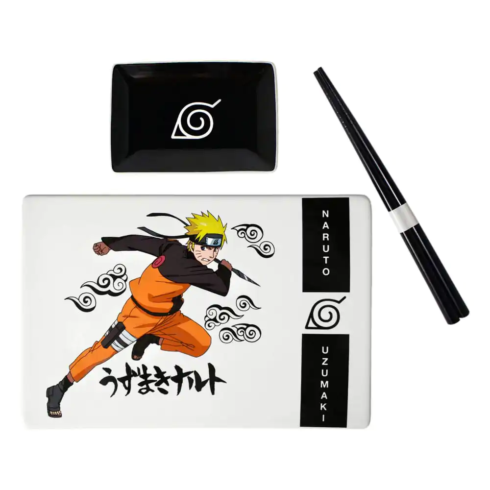 Naruto Shippuden keramická súprava na sushi s paličkami Naruto Uzumaki produktová fotografia