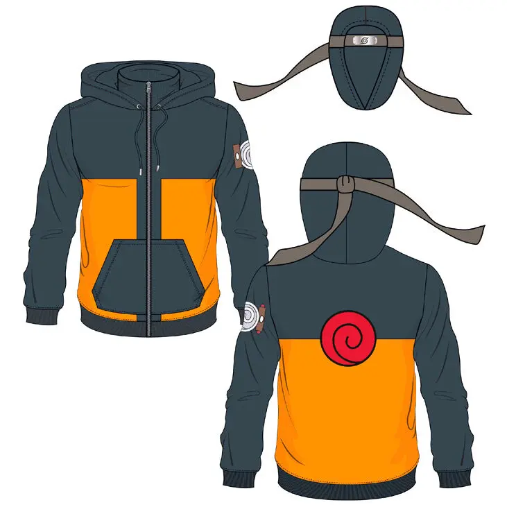 Naruto Shippuden Naruto Uzumaki mikina s kapucňou produktová fotografia