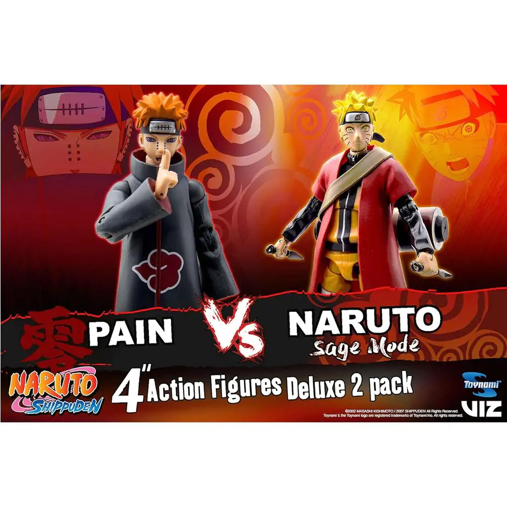 Figúrky Naruto Shippuden Naruto vs Pain Sage Mode 25th Anniversary set 10 cm termékfotó