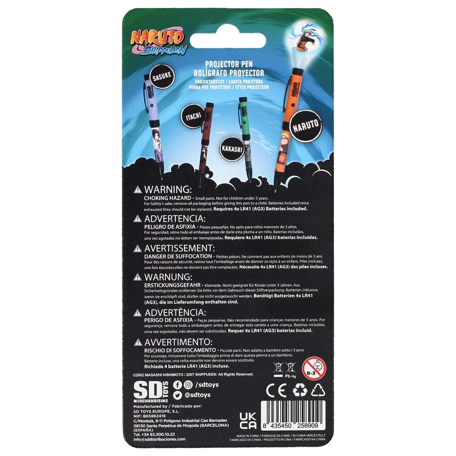 Naruto Shippuden pero so svetelným projektorom Naruto produktová fotografia