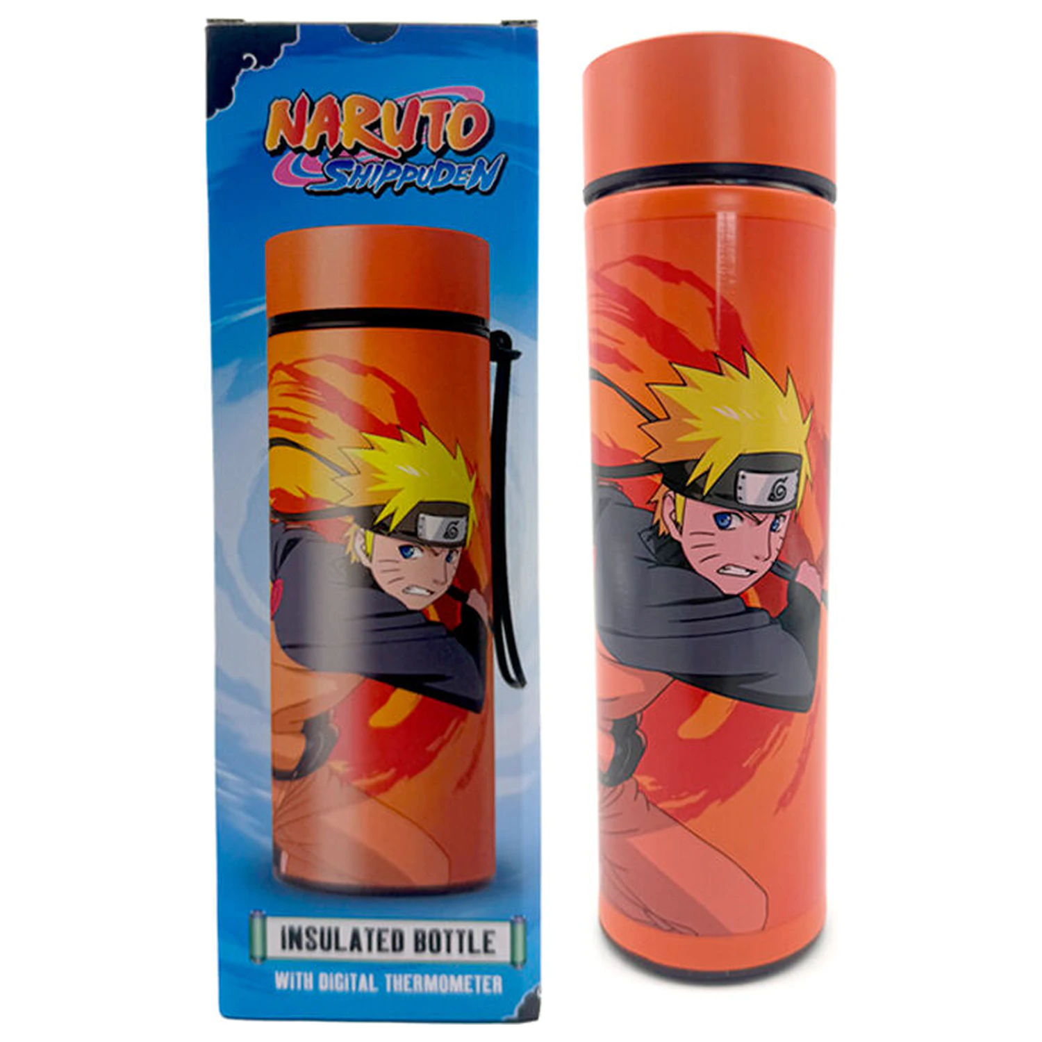 Naruto Shippuden termoska z nehrdzavejúcej ocele fľaša teplomer 450 ml produktová fotografia