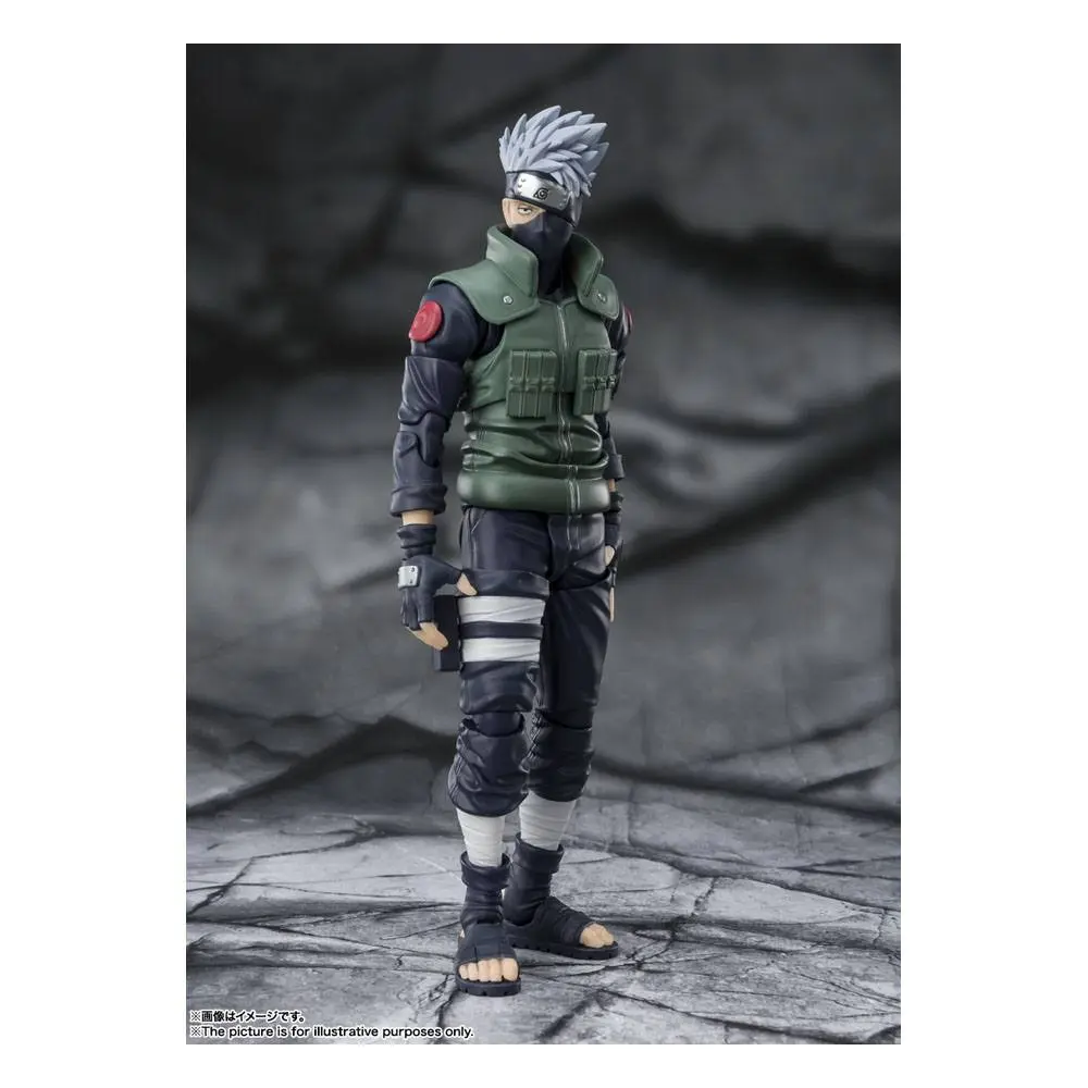 Naruto Shippuden S.H. Figuarts akčná figúrka Kakashi Hatake -The famed Sharingan Hero- 16 cm termékfotó