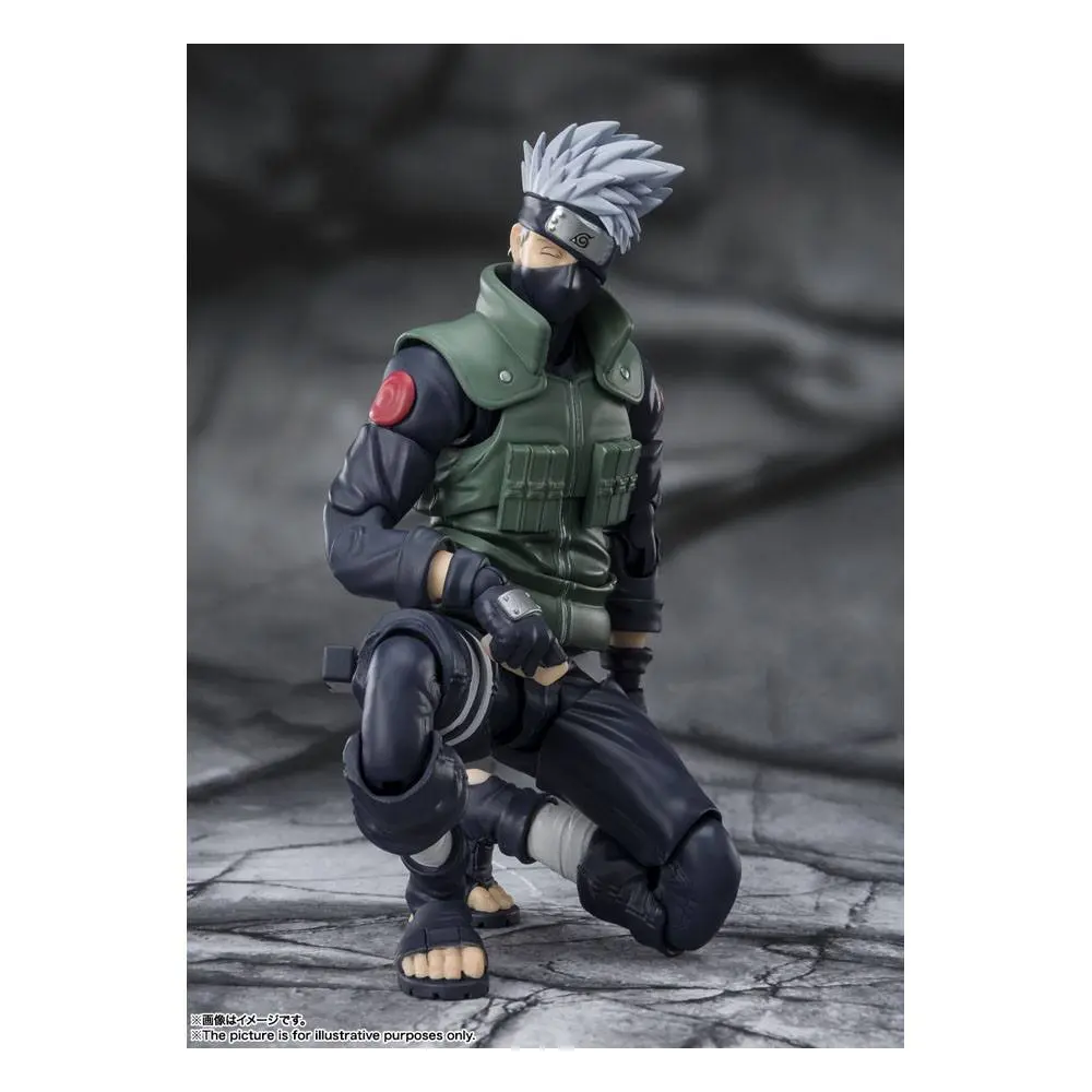 Naruto Shippuden S.H. Figuarts akčná figúrka Kakashi Hatake -The famed Sharingan Hero- 16 cm termékfotó