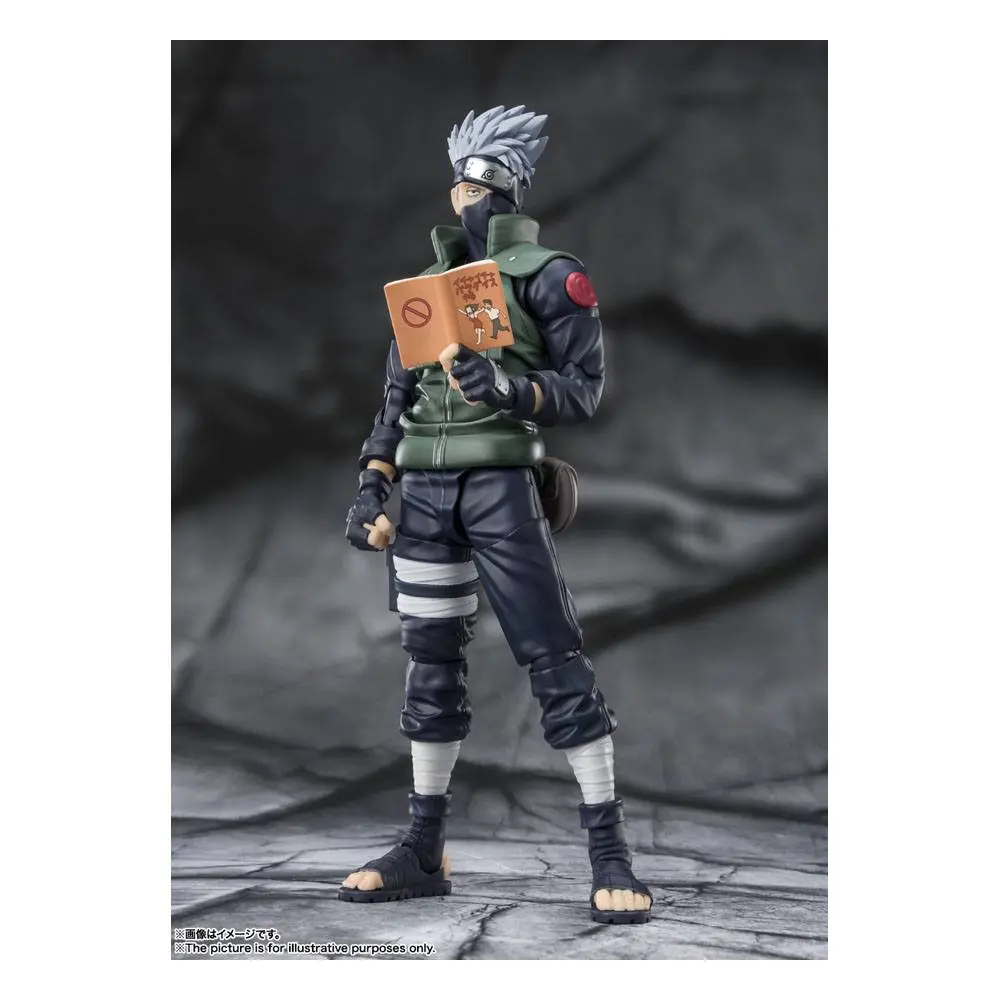 Naruto Shippuden S.H. Figuarts akčná figúrka Kakashi Hatake -The famed Sharingan Hero- 16 cm termékfotó