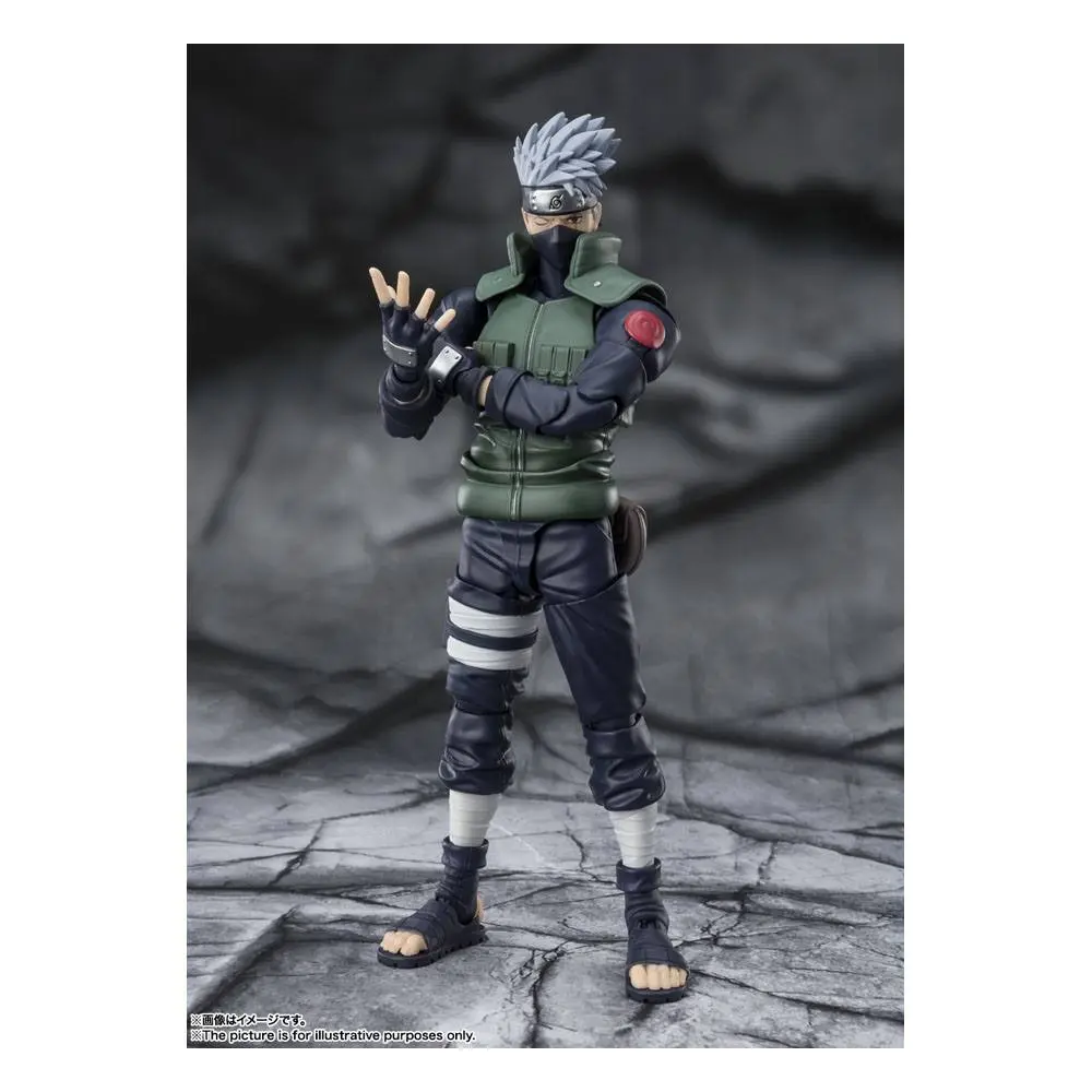 Naruto Shippuden S.H. Figuarts akčná figúrka Kakashi Hatake -The famed Sharingan Hero- 16 cm termékfotó