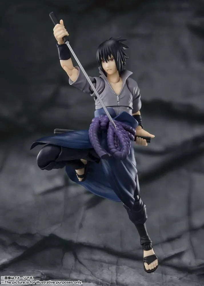 Naruto Shippuden S.H. Figuarts akčná figúrka Sasuke Uchiha -He who bears all Hatred- 15 cm termékfotó