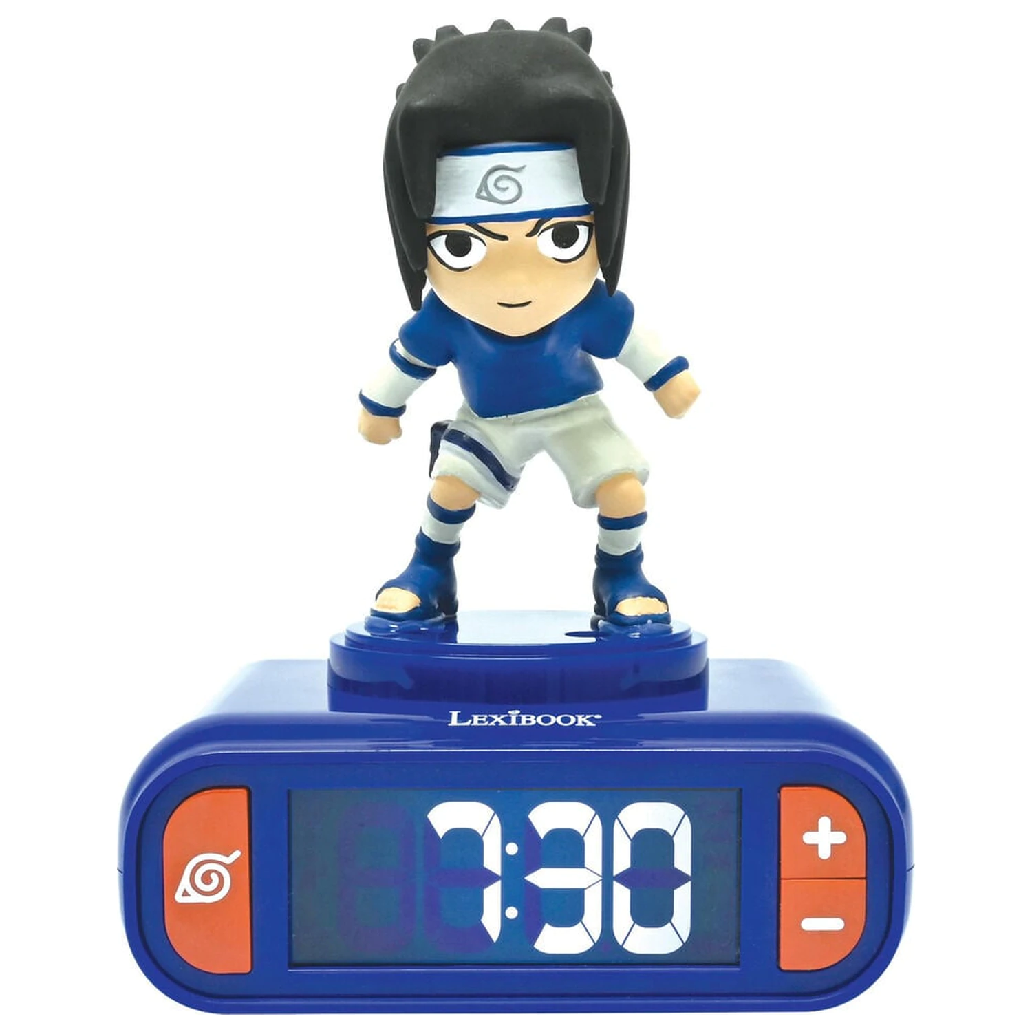 Naruto Shippuden Sasuke 3D nočné svetlo digitálny budík produktová fotografia