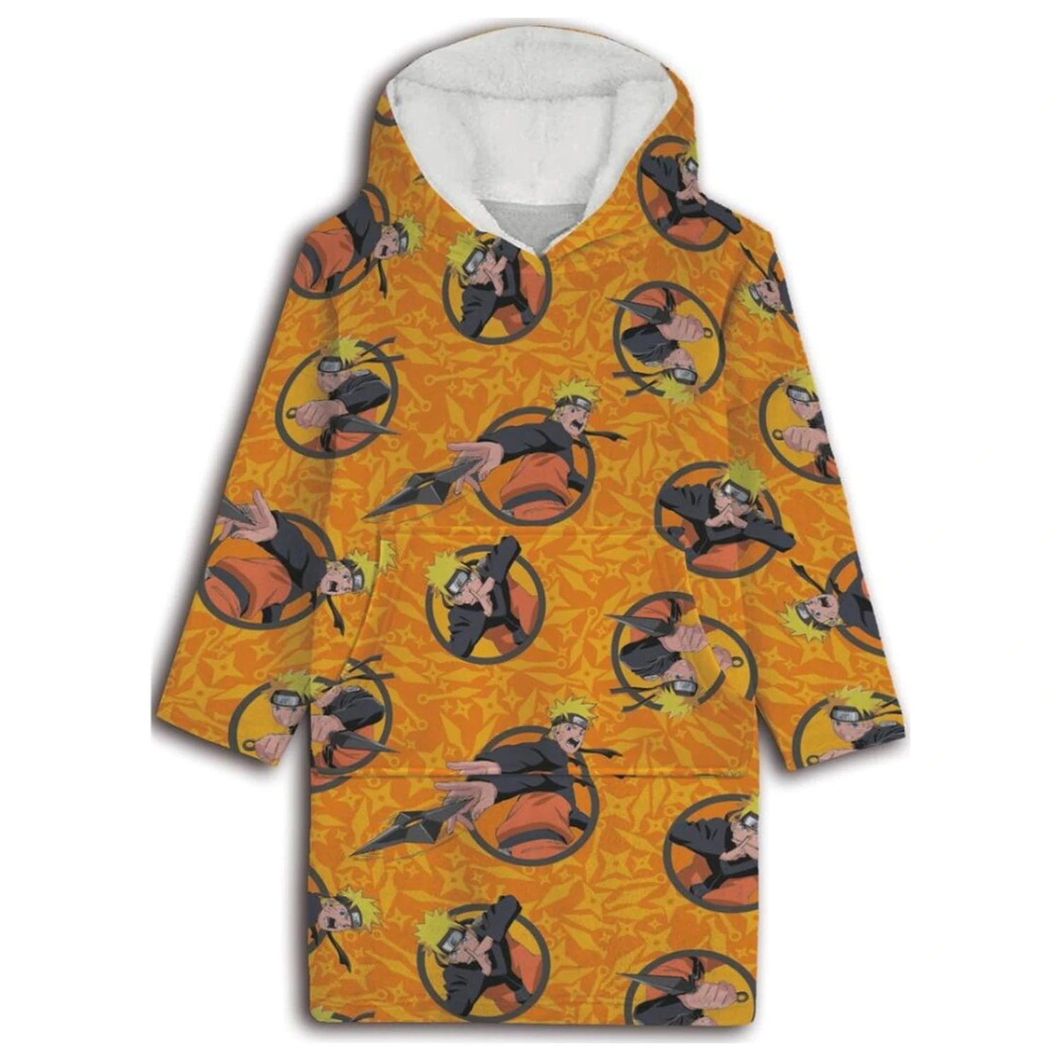 Naruto Shuriken dospelý nositeľný plyšový flísový dekový pončo produktová fotografia