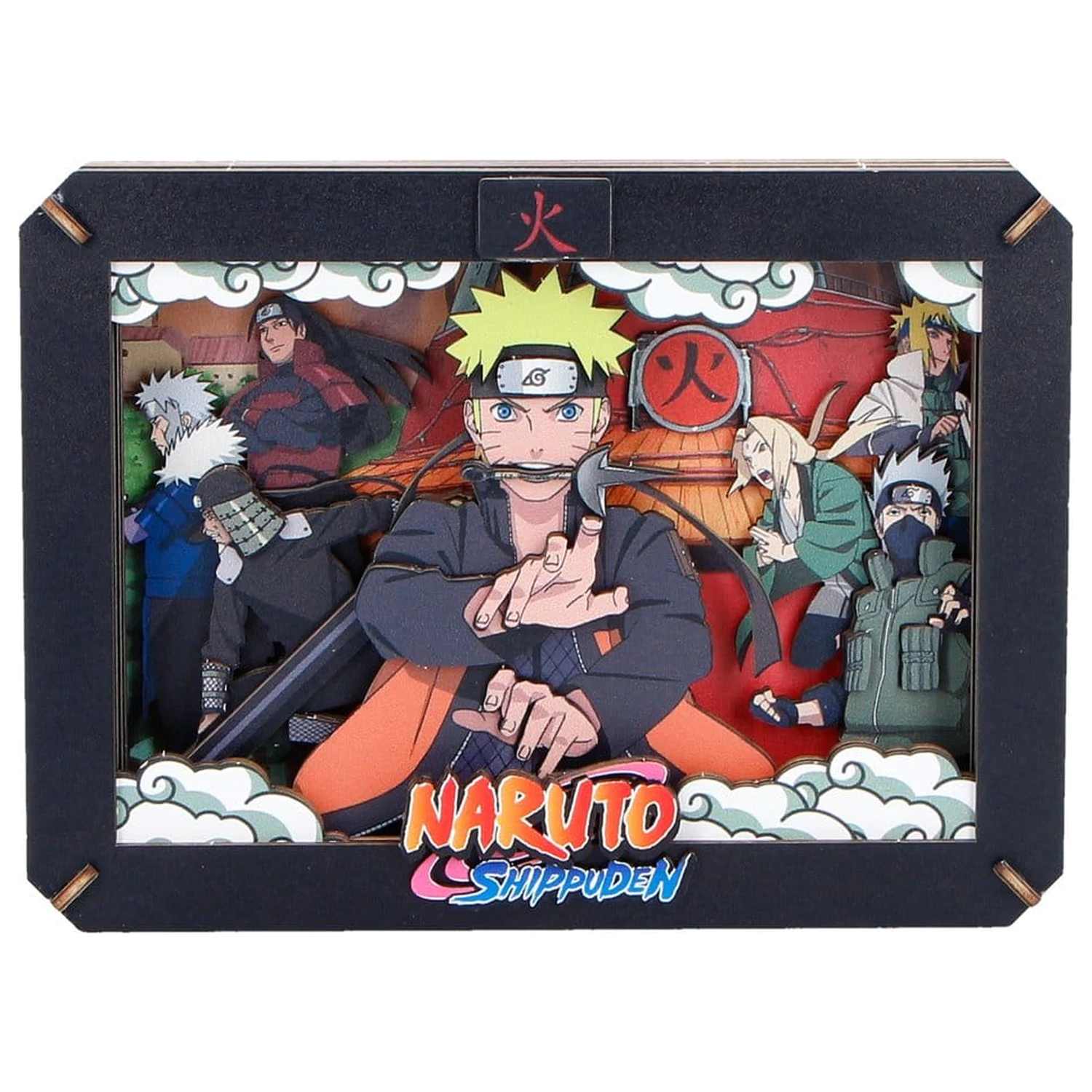 Naruto modelová súprava Drevené divadlo Hokage (stredné) 10 cm produktová fotografia