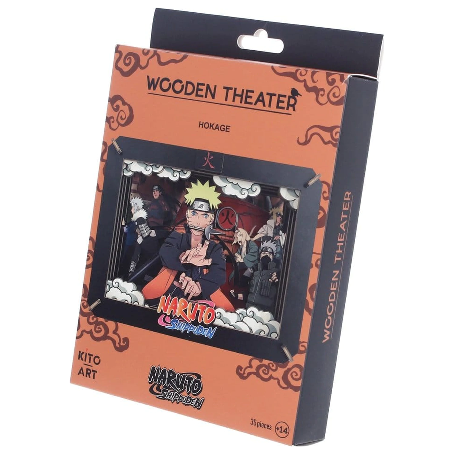 Naruto modelová súprava Drevené divadlo Hokage (stredné) 10 cm produktová fotografia