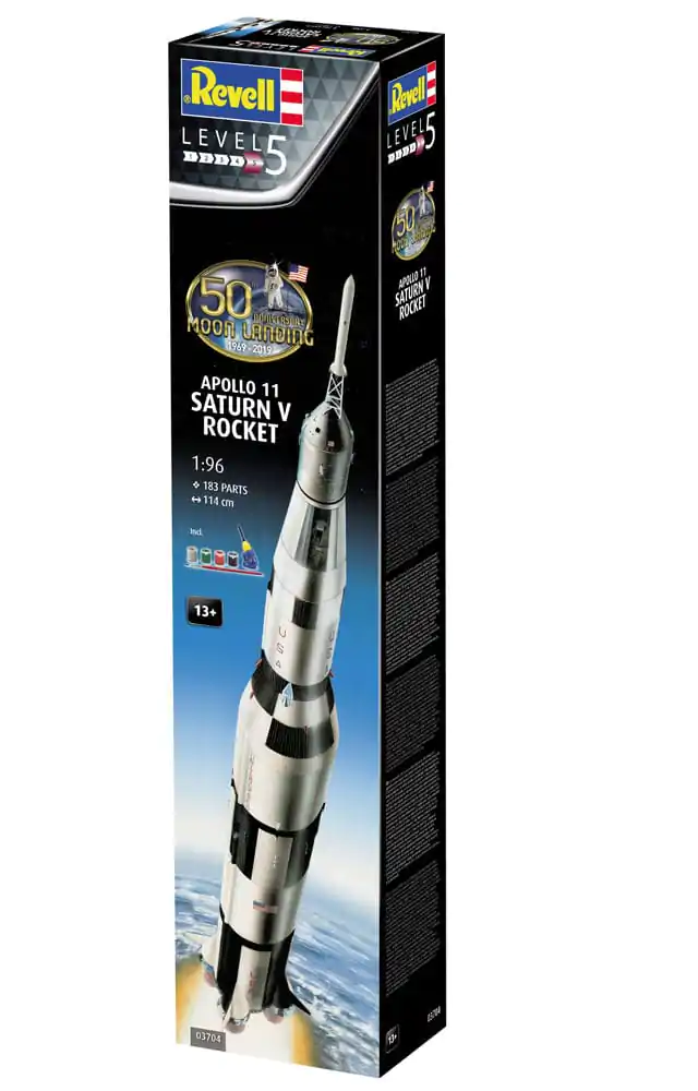 Modelárska stavebnica NASA Darčeková sada 1/96 Apollo 11 Saturn V raketa 114 cm produktová fotografia