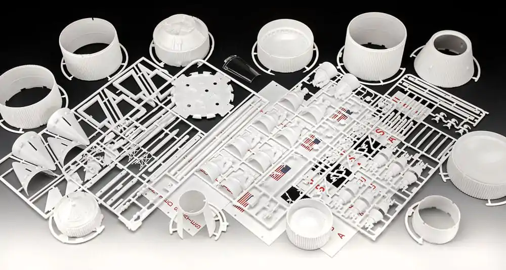 Modelárska stavebnica NASA Darčeková sada 1/96 Apollo 11 Saturn V raketa 114 cm produktová fotografia
