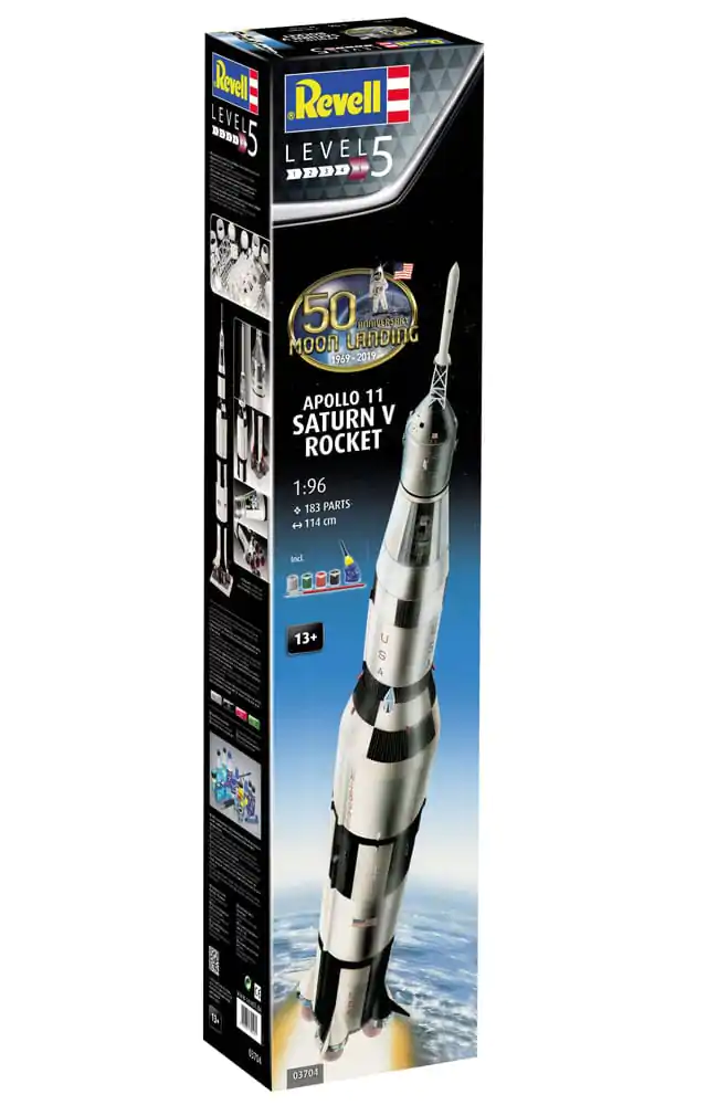 Modelárska stavebnica NASA Darčeková sada 1/96 Apollo 11 Saturn V raketa 114 cm produktová fotografia