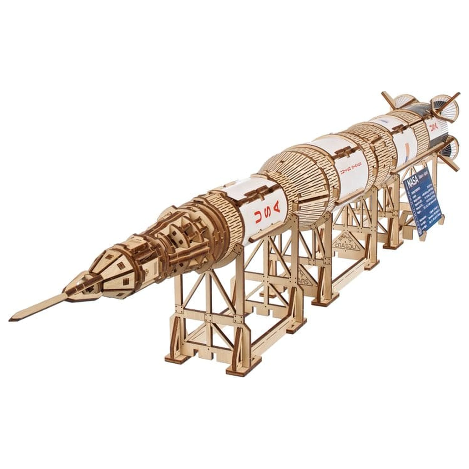 NASA 3D Drevené puzzle Saturn V produktová fotografia