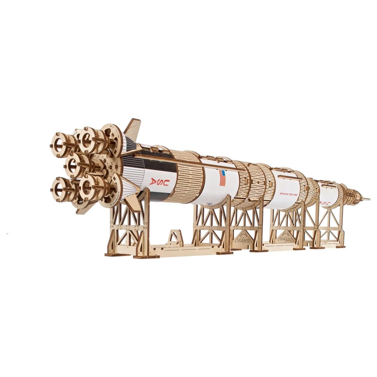 NASA 3D Drevené puzzle Saturn V produktová fotografia