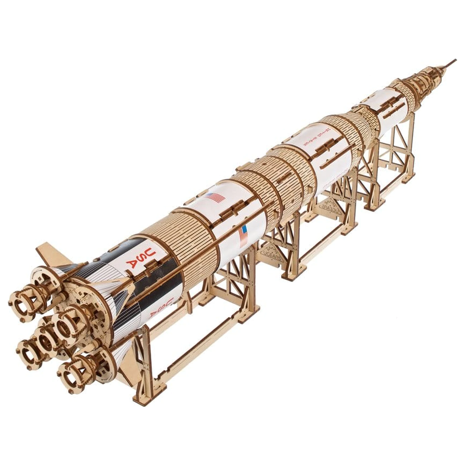NASA 3D Drevené puzzle Saturn V produktová fotografia