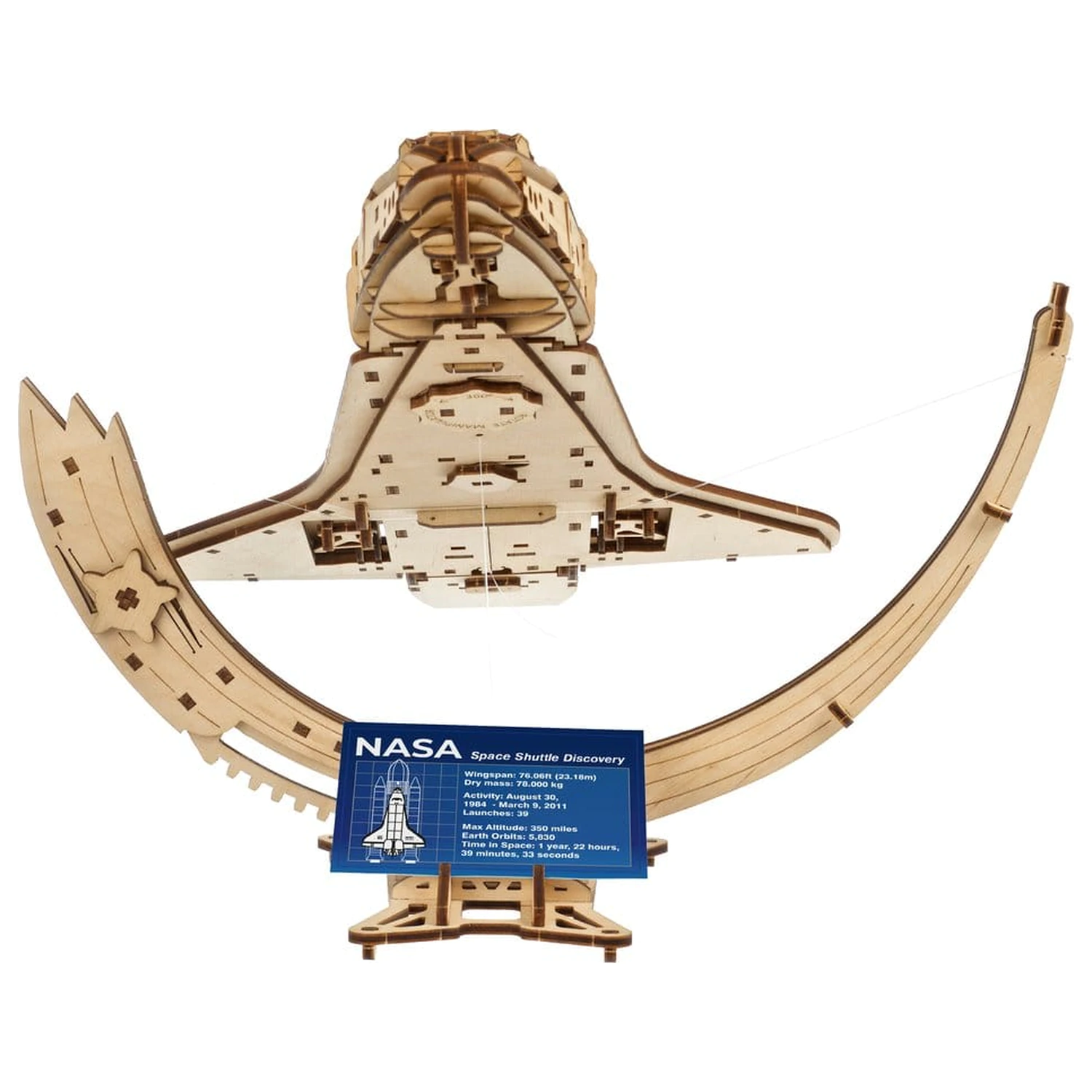 NASA 3D Drevené Puzzle Space Shuttle Discovery produktová fotografia