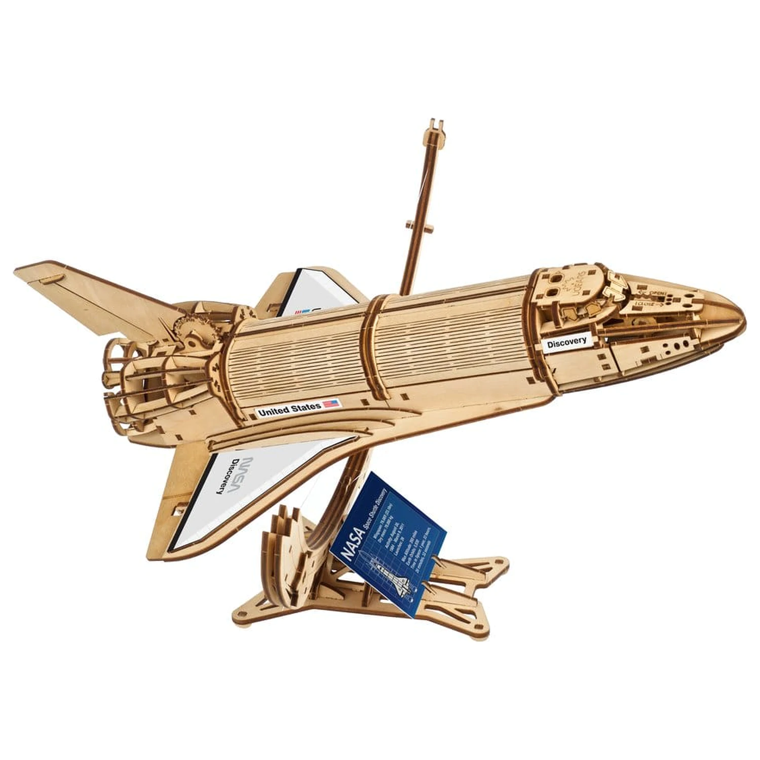 NASA 3D Drevené Puzzle Space Shuttle Discovery produktová fotografia