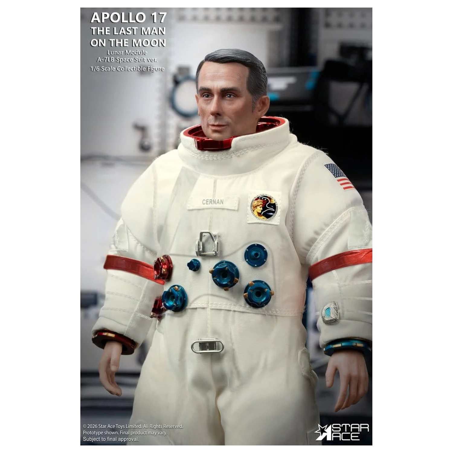 NASA Apollo 17 akčná figúrka 1/6 The Last Man on the Moon 30 cm produktová fotografia