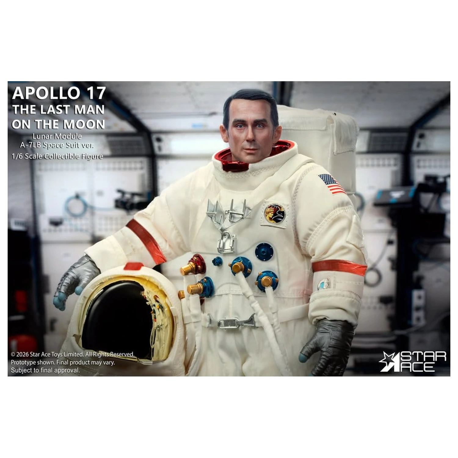 NASA Apollo 17 akčná figúrka 1/6 The Last Man on the Moon 30 cm produktová fotografia